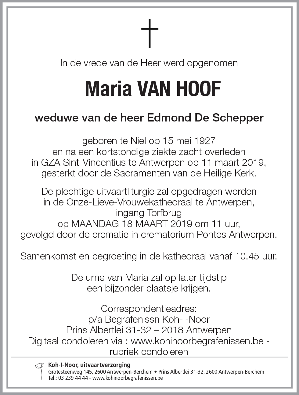 Maria Van Hoof