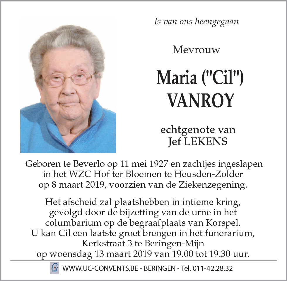 Maria Vanroy