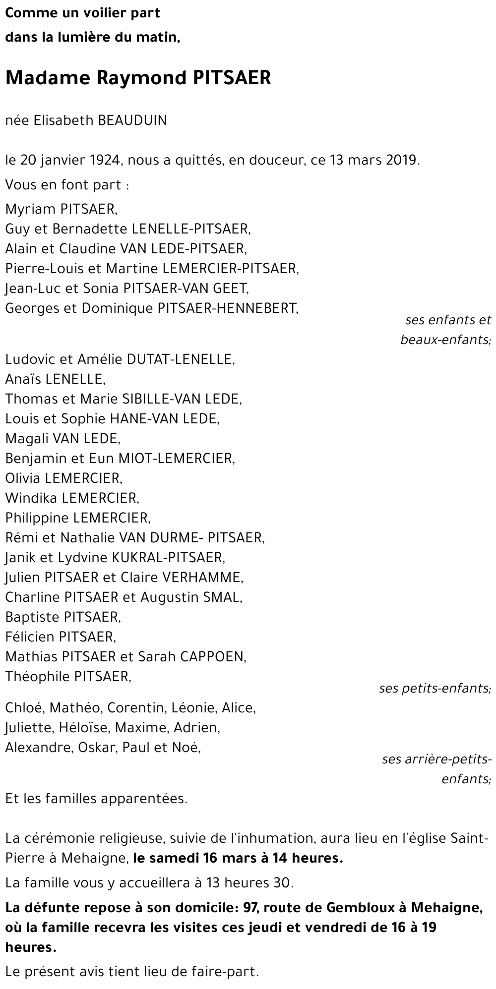 Marie-Elisabeth BEAUDUIN