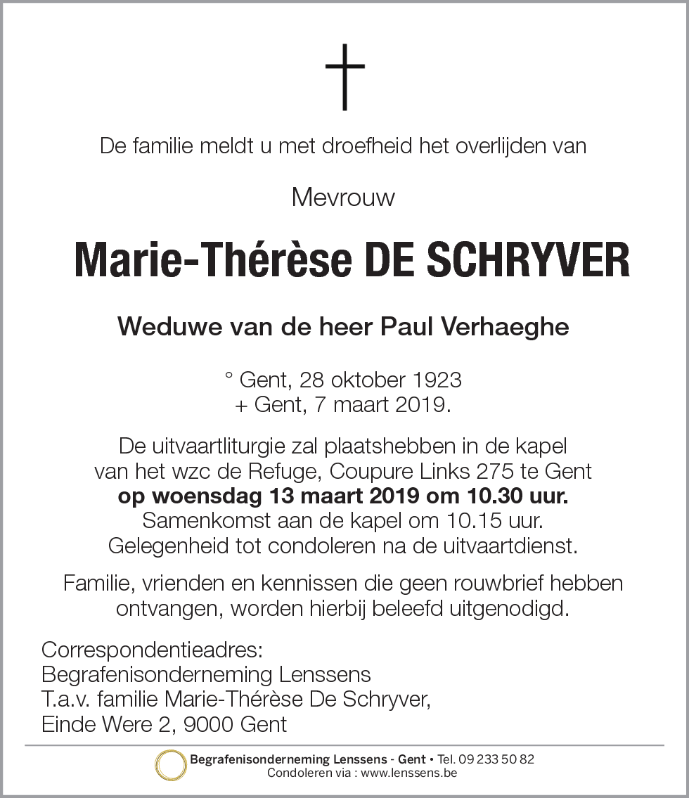 Marie-Thérèse De Schryver