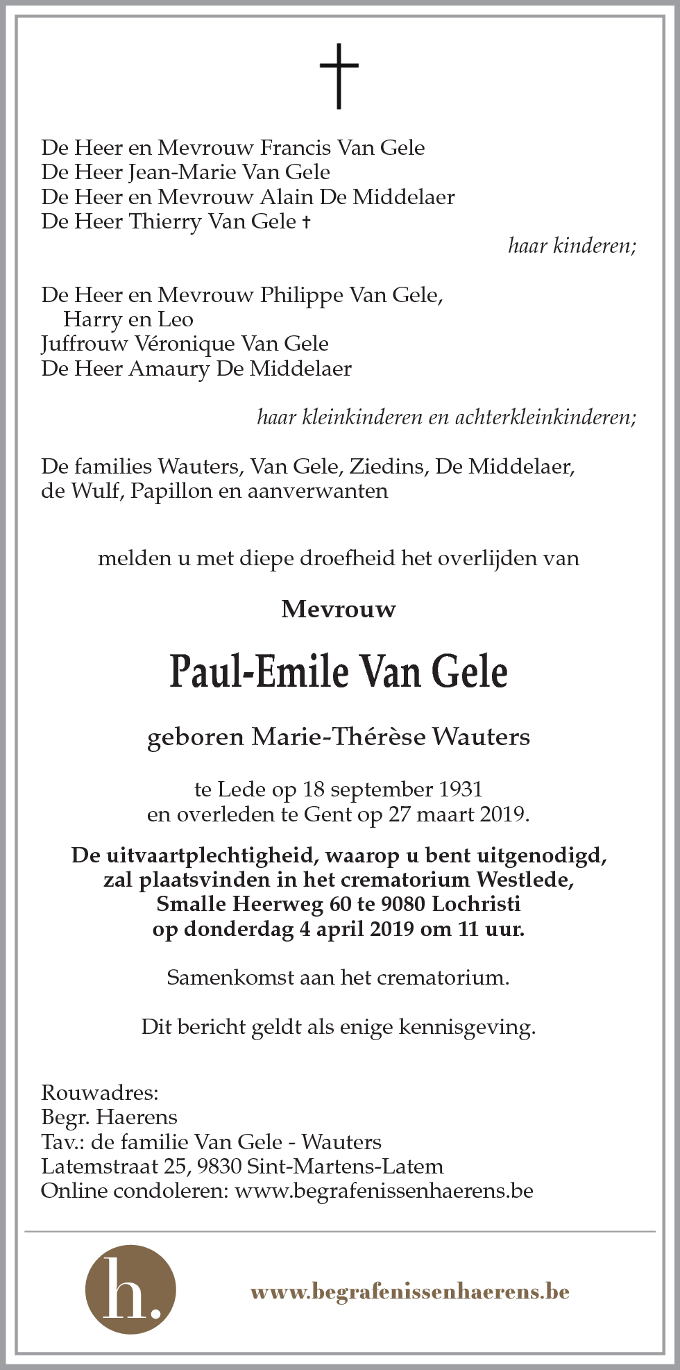 Marie Thérèse Wauters