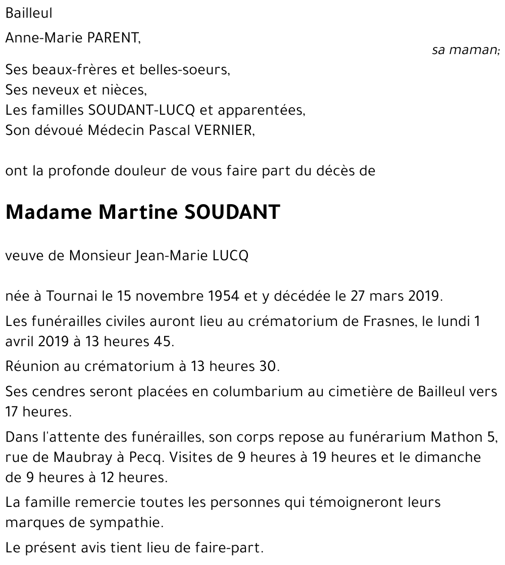 Martine SOUDANT
