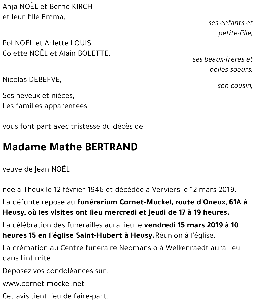 Mathe BERTRAND