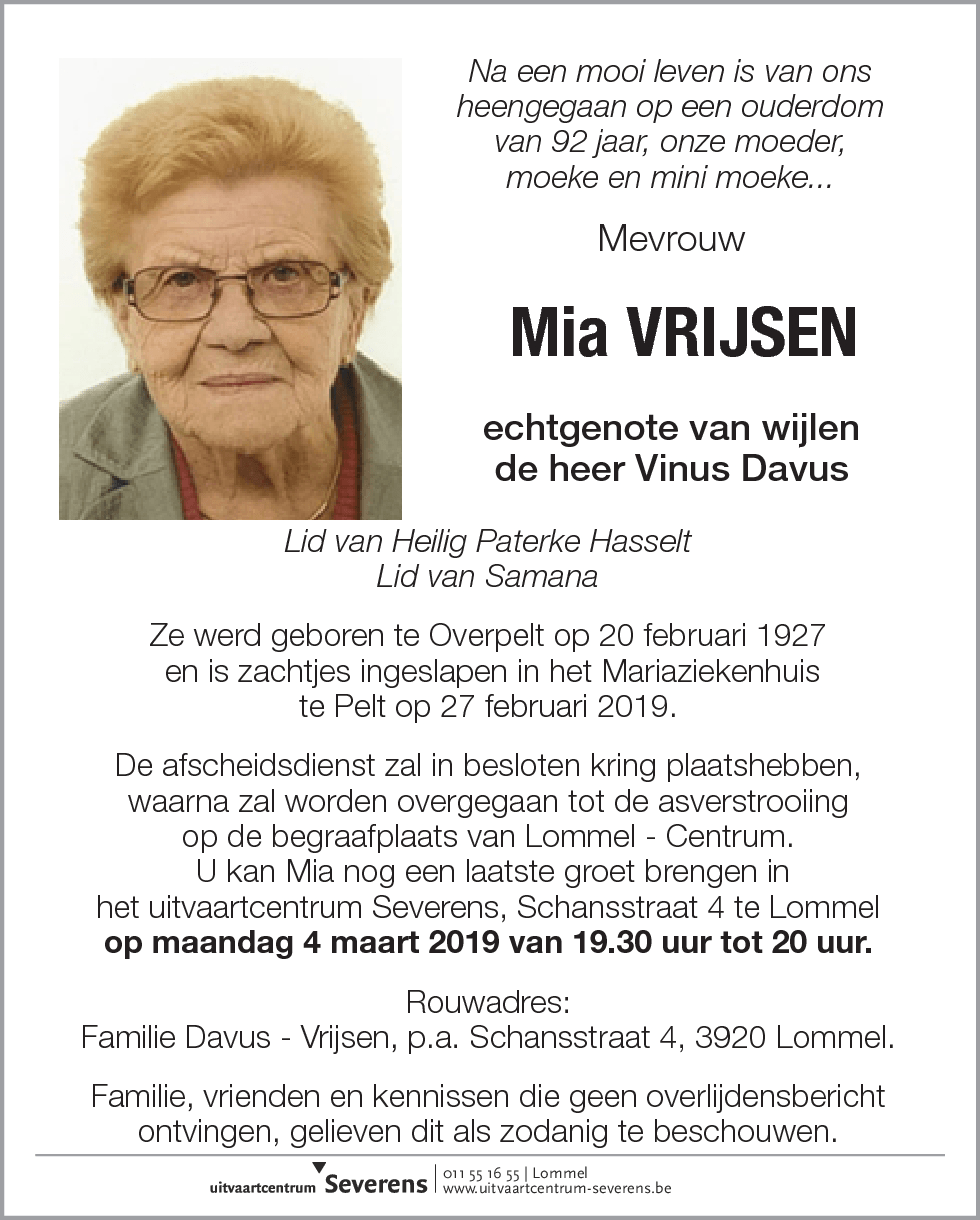 Mia Vrijsen