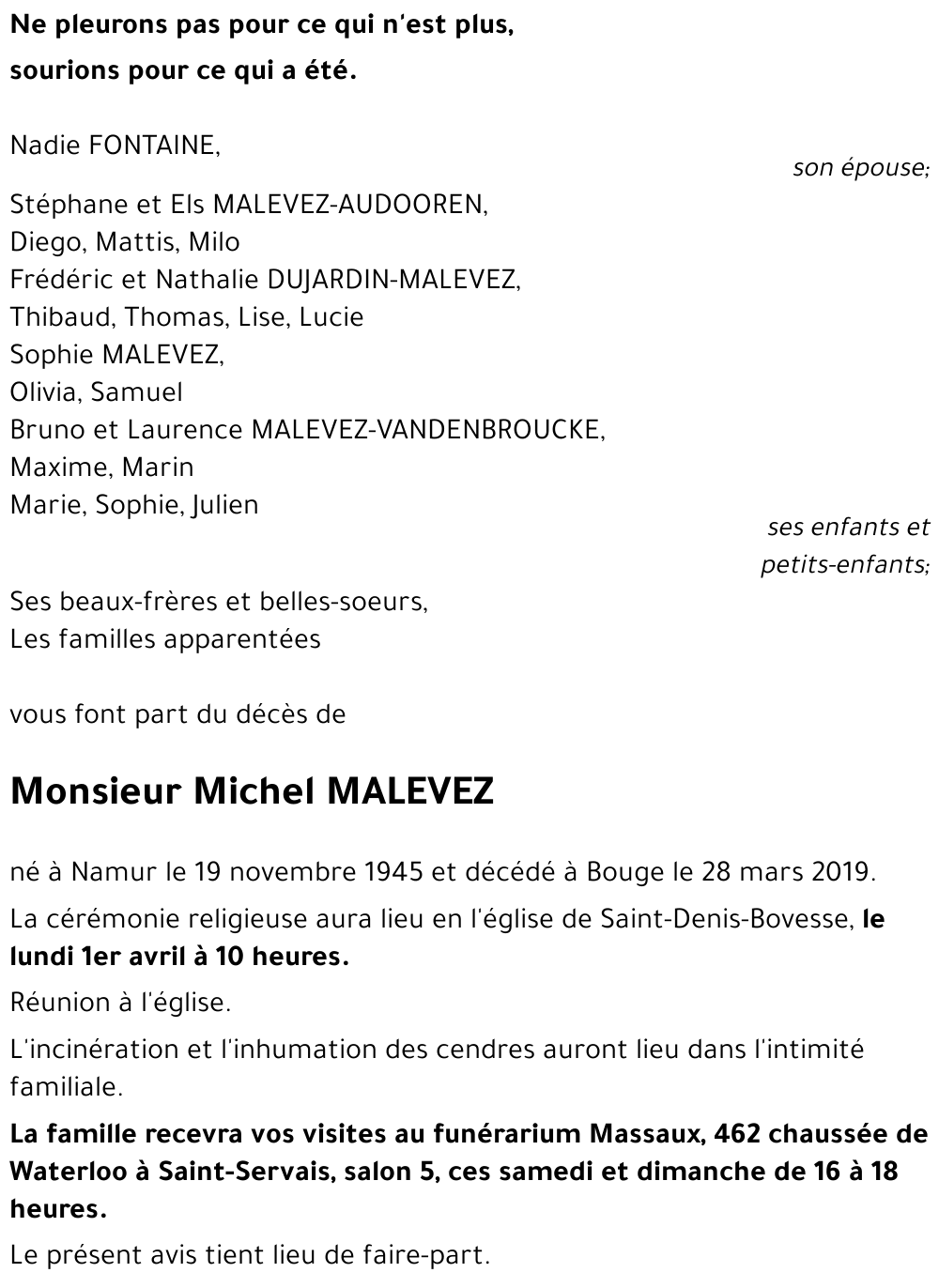 Michel MALEVEZ