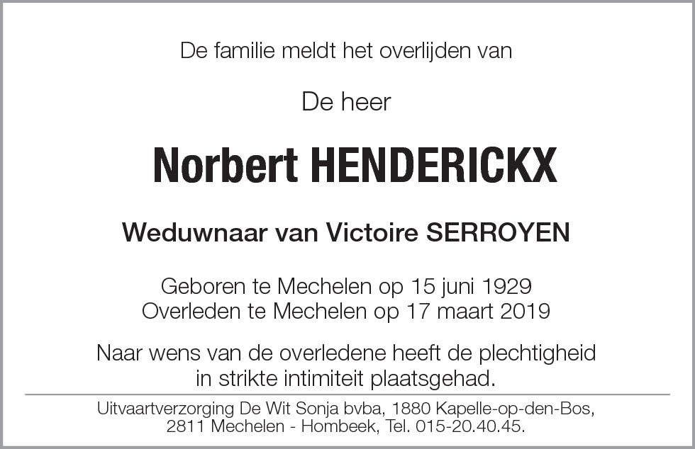 Norbert Henderickx