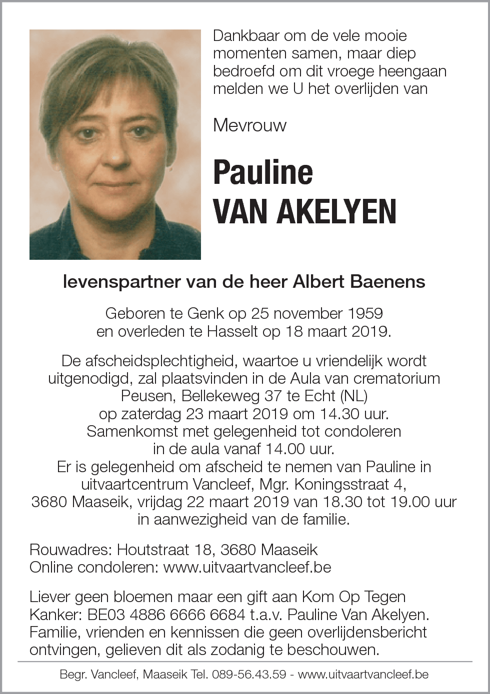 Pauline Van Akelyen