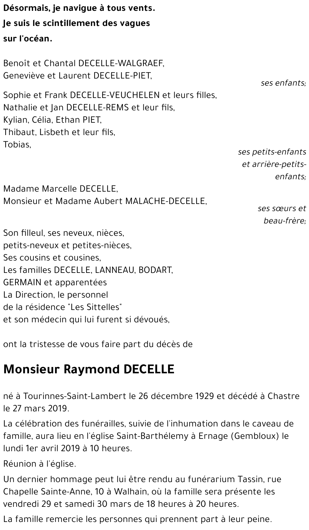 Raymond DECELLE