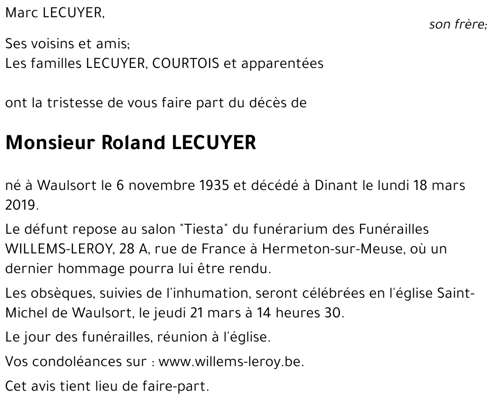 Roland LECUYER