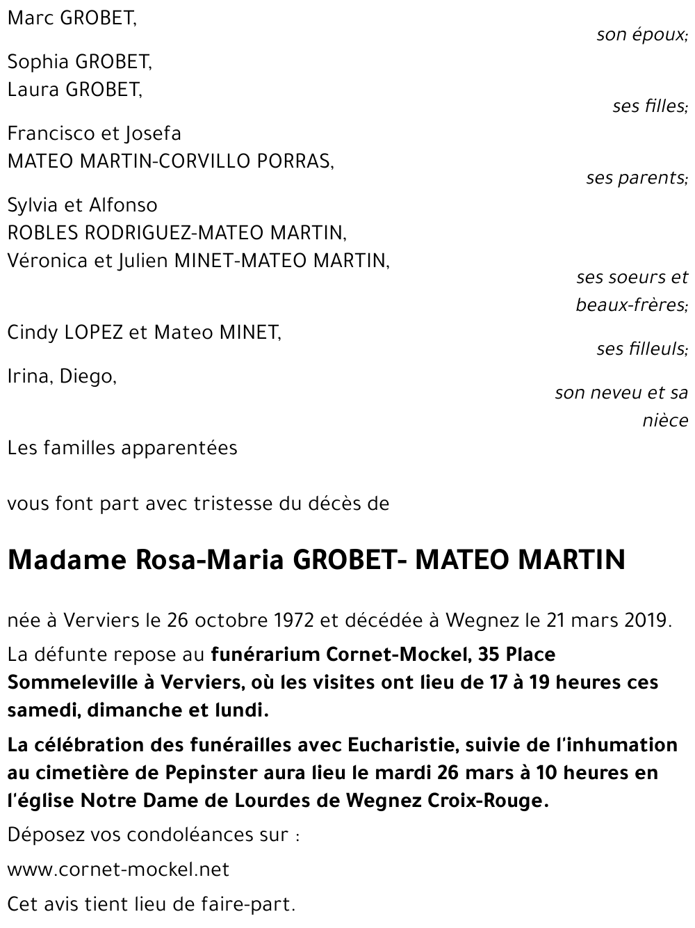 Rosa Maria MATEO MARTIN