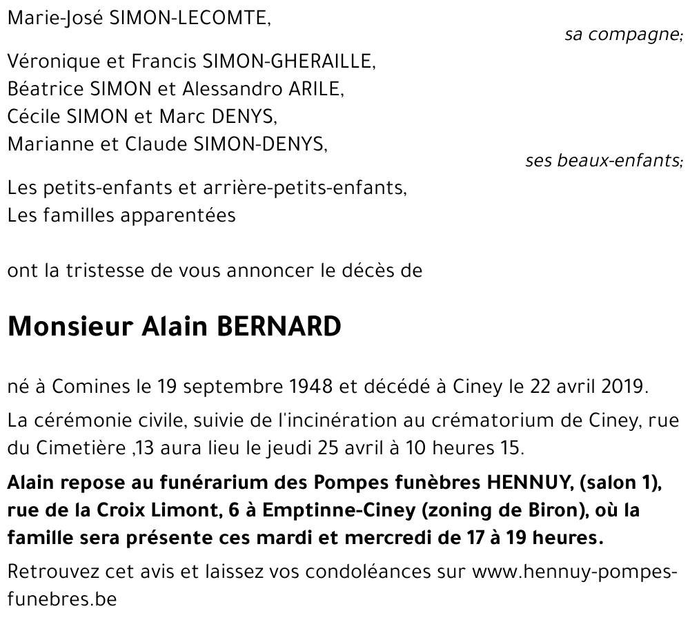 Alain BERNARD
