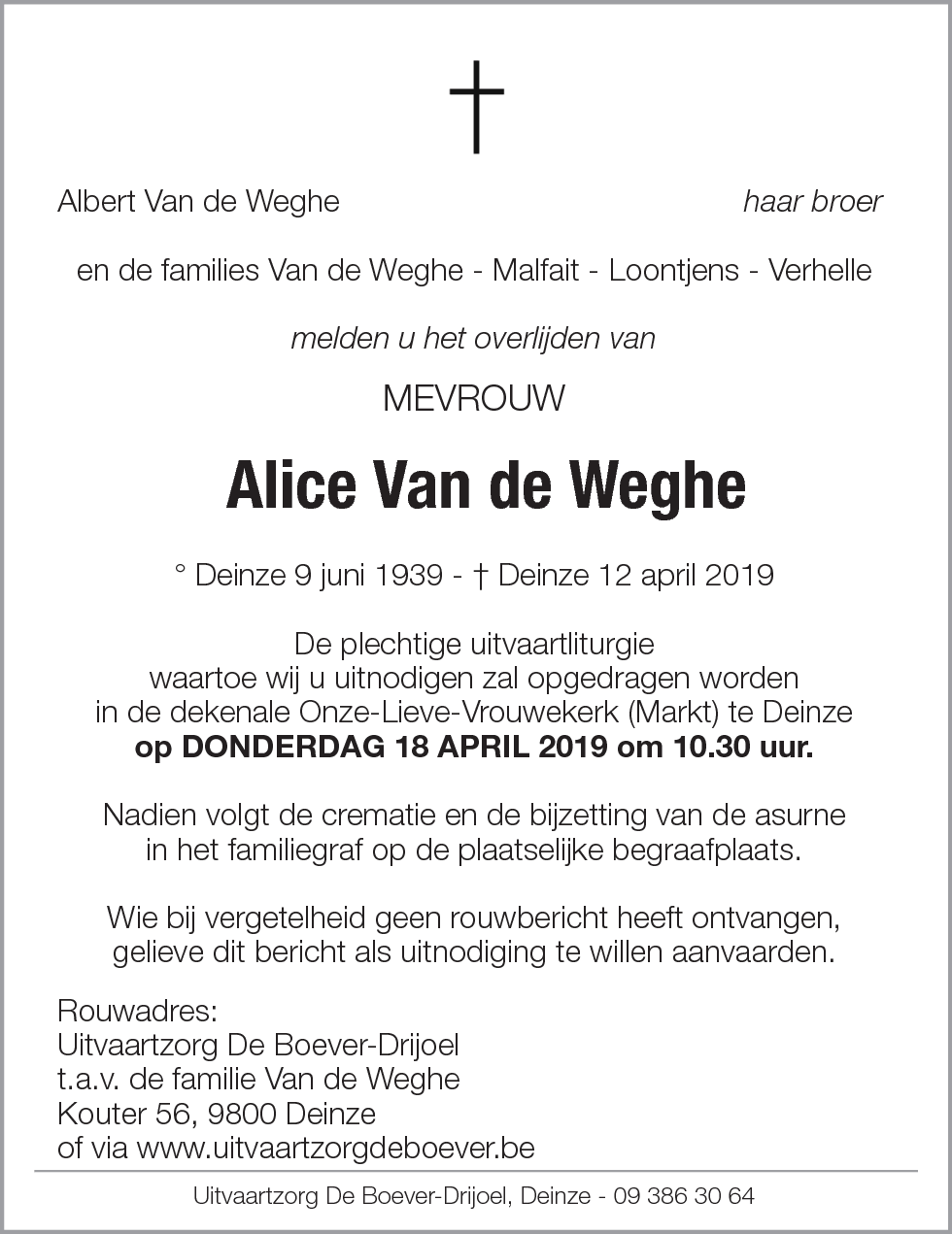 Alice Van de Weghe