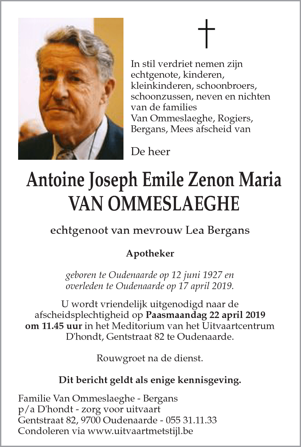 Antoine Van Ommeslaeghe