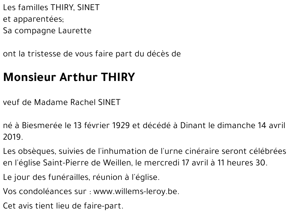 Arthur THIRY