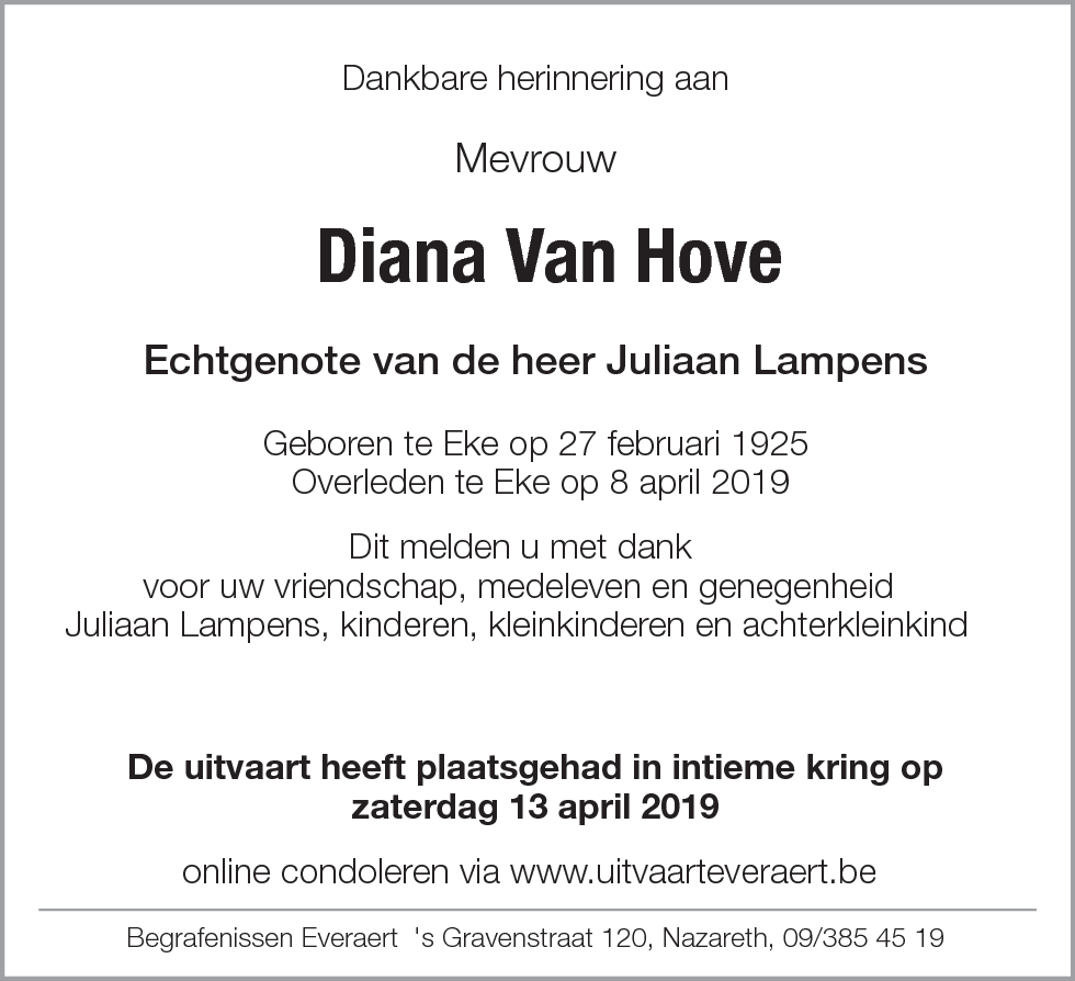 Diana Van Hove