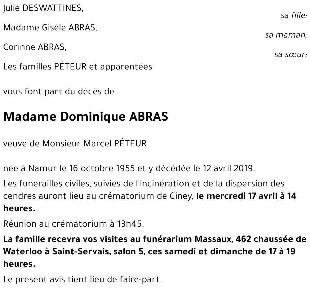 Dominique ABRAS