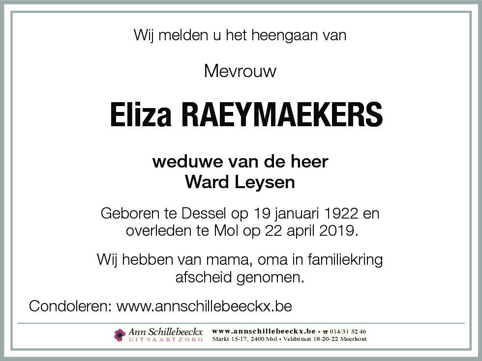Eliza Raeymaekers