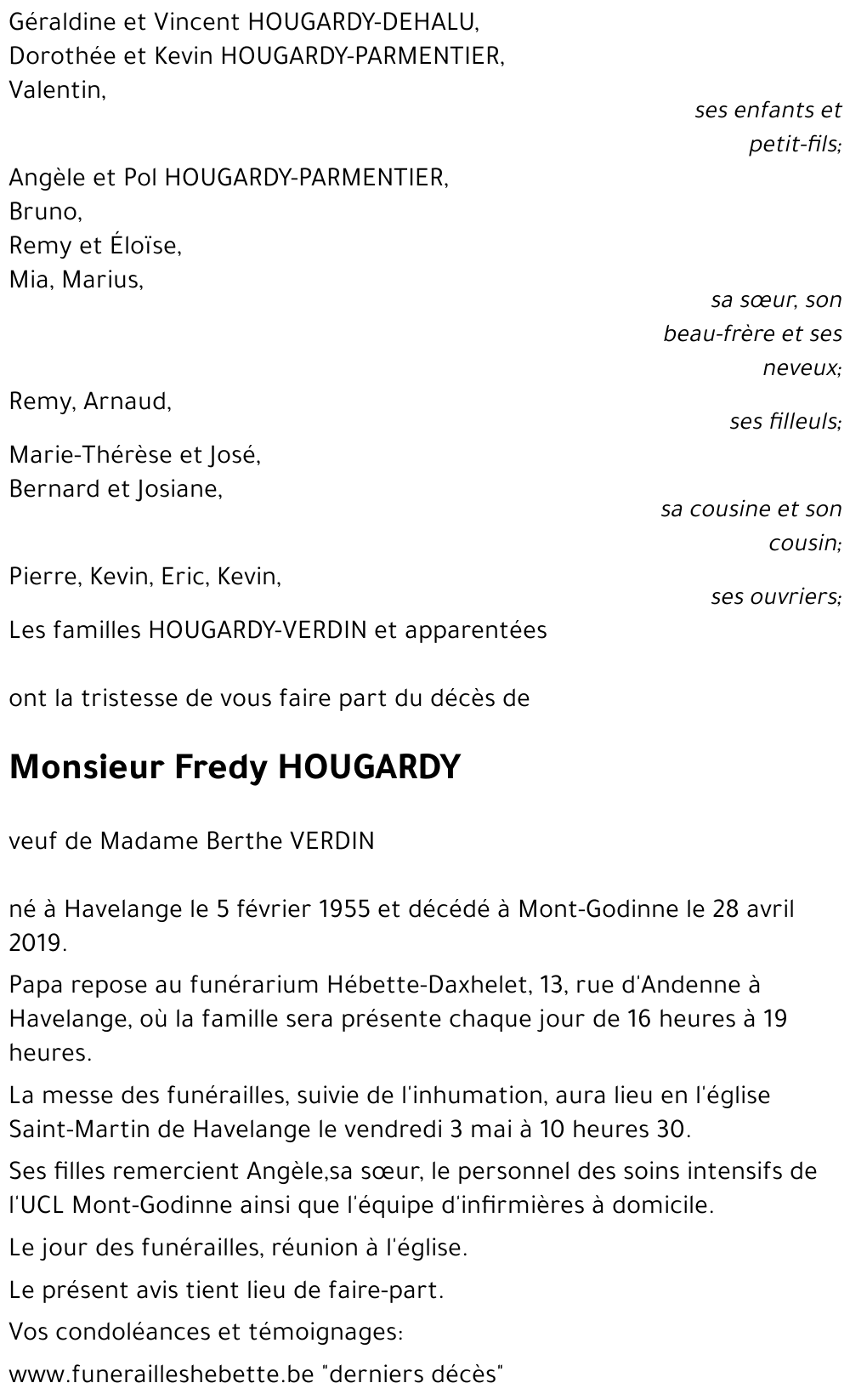 Fredy HOUGARDY