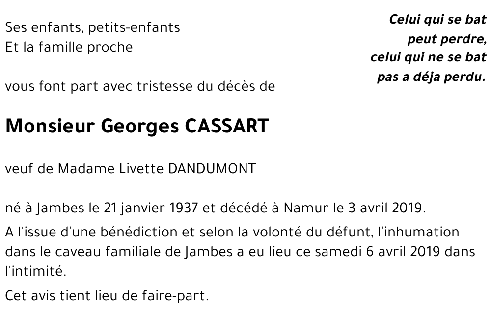 Georges CASSART