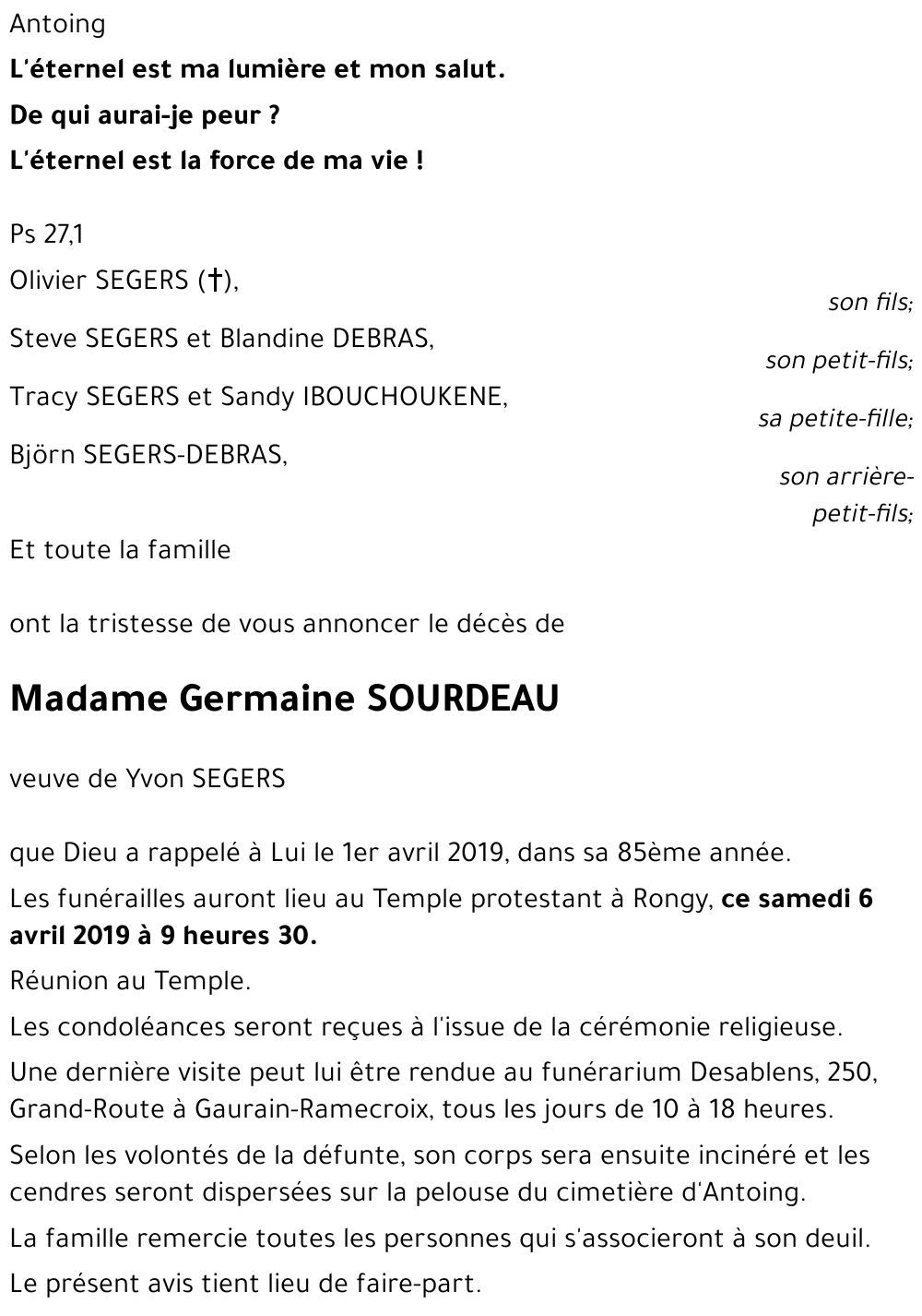 Germaine SOURDEAU