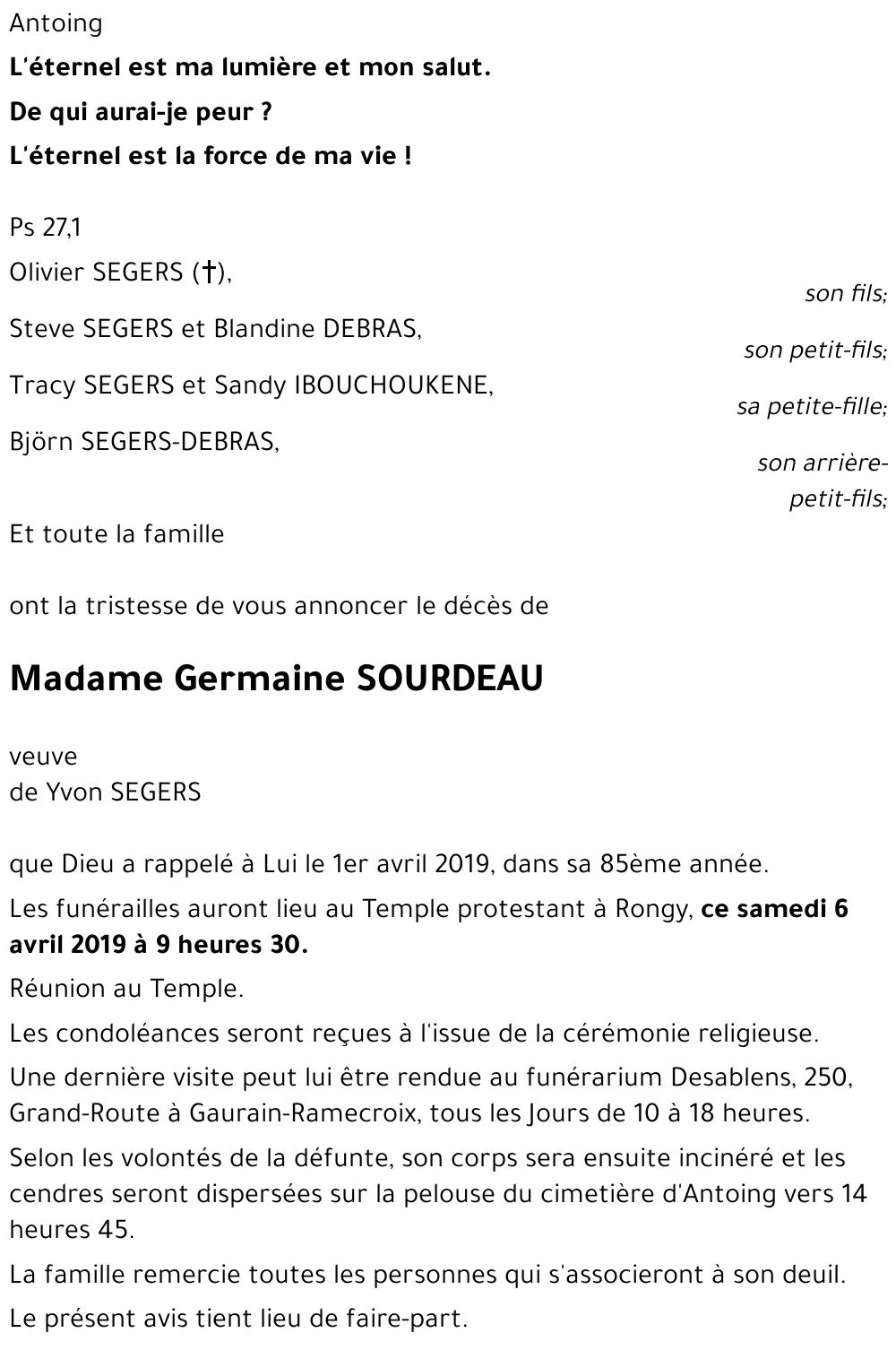 Germaine SOURDEAU
