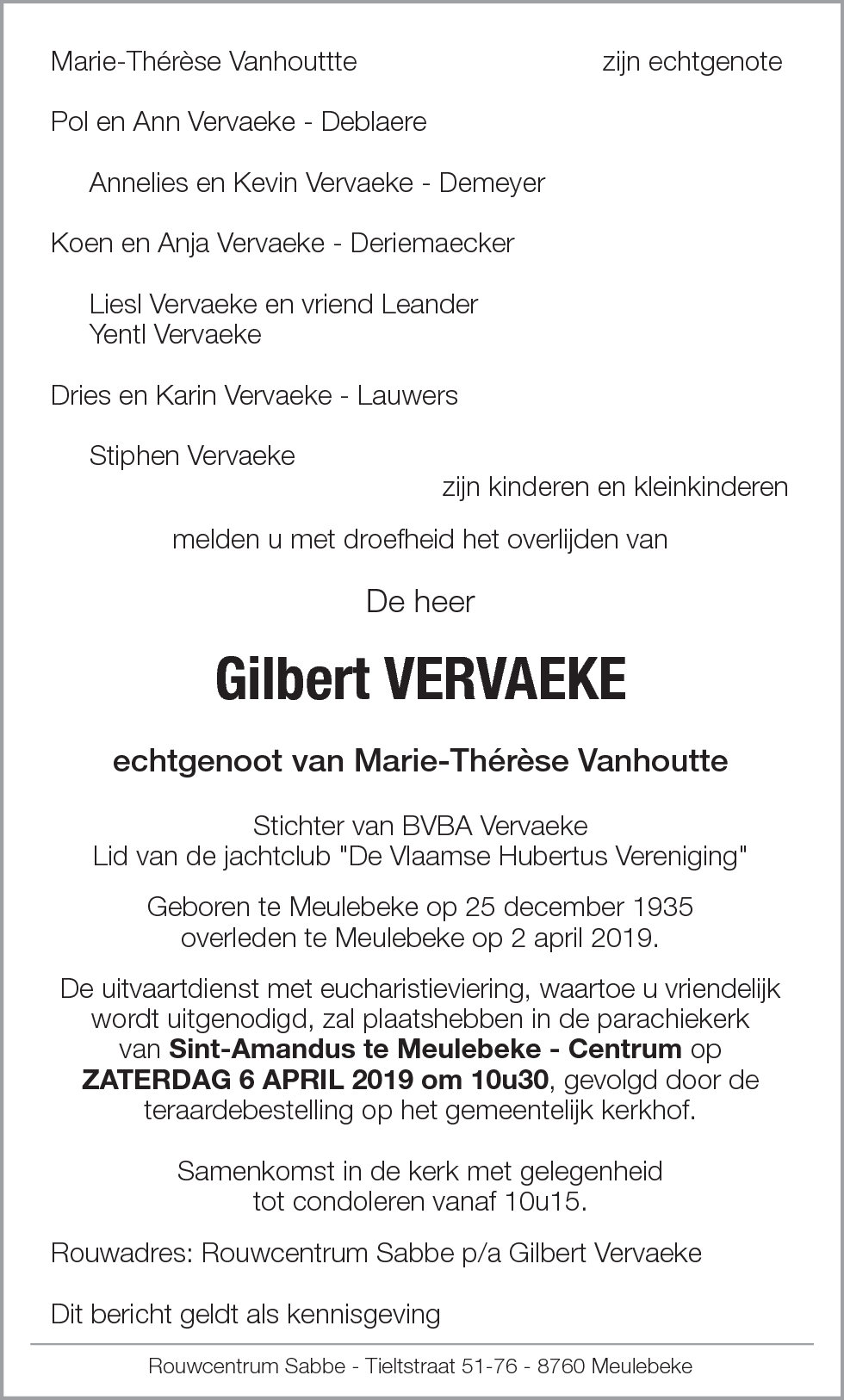 Gilbert Vervaeke