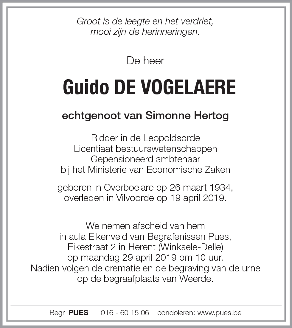 Guido de Vogelaere