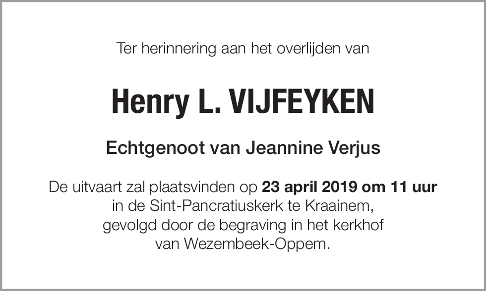 Henry Vijfeyken