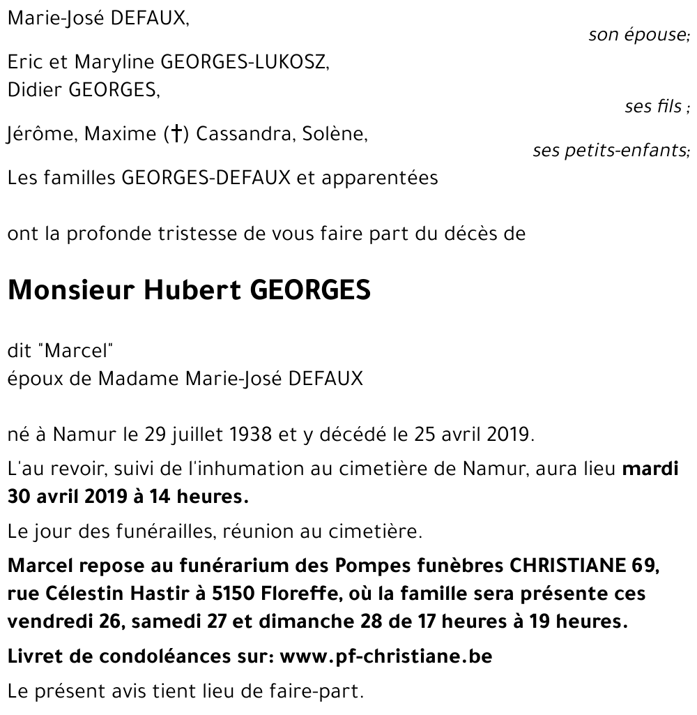 Hubert GEORGES