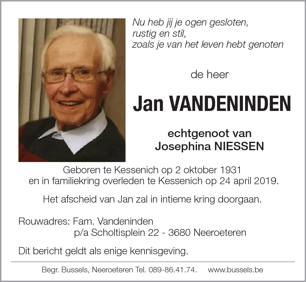 Jan Vandeninden