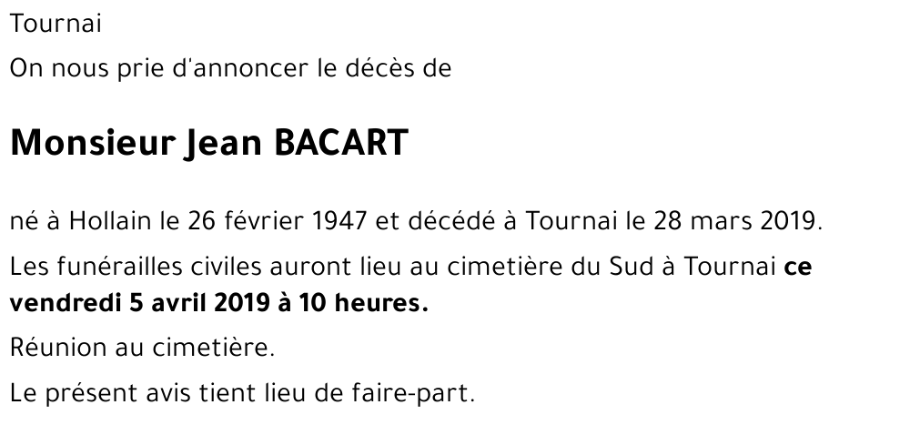 Jean BACART