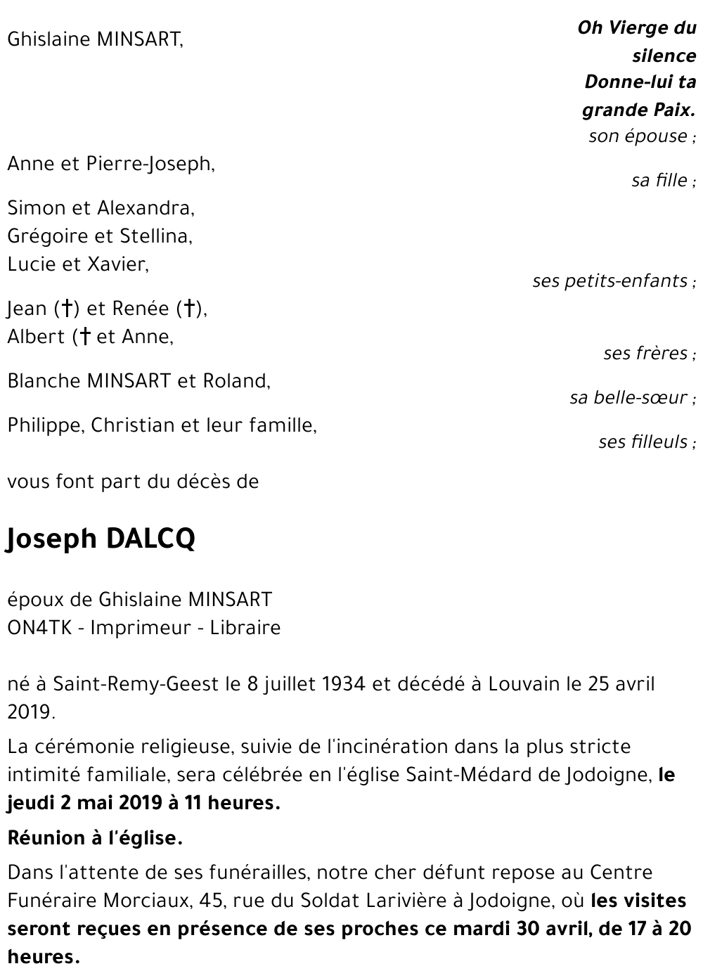 Joseph DALCQ