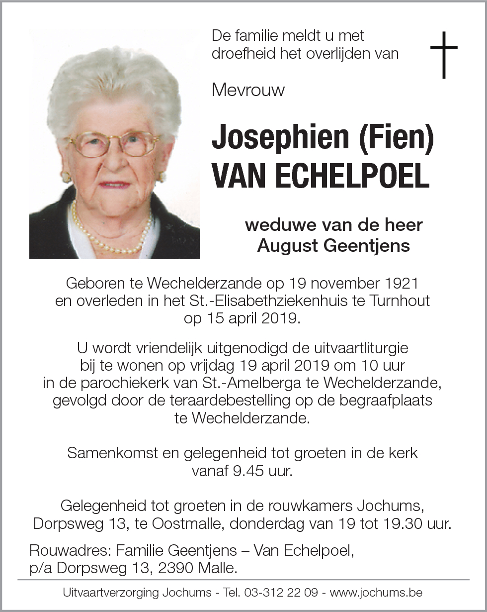 Josephien Van Echelpoel