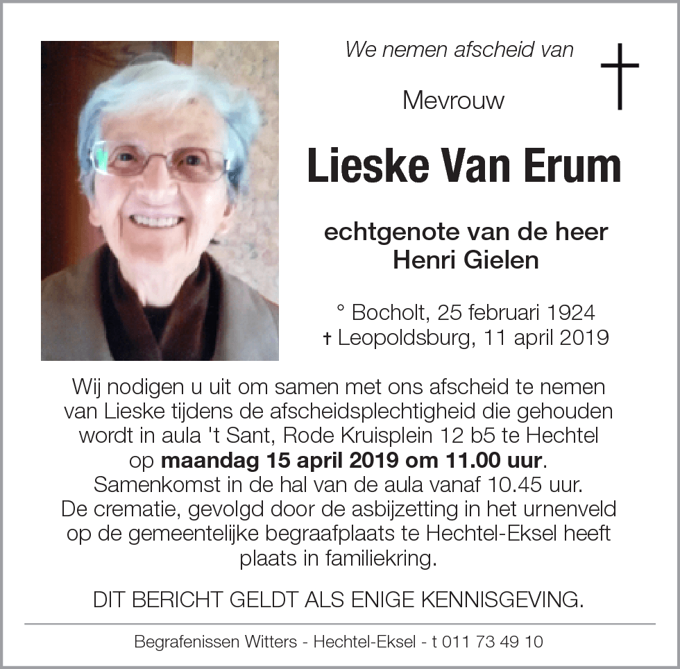 Lieske Van Erum