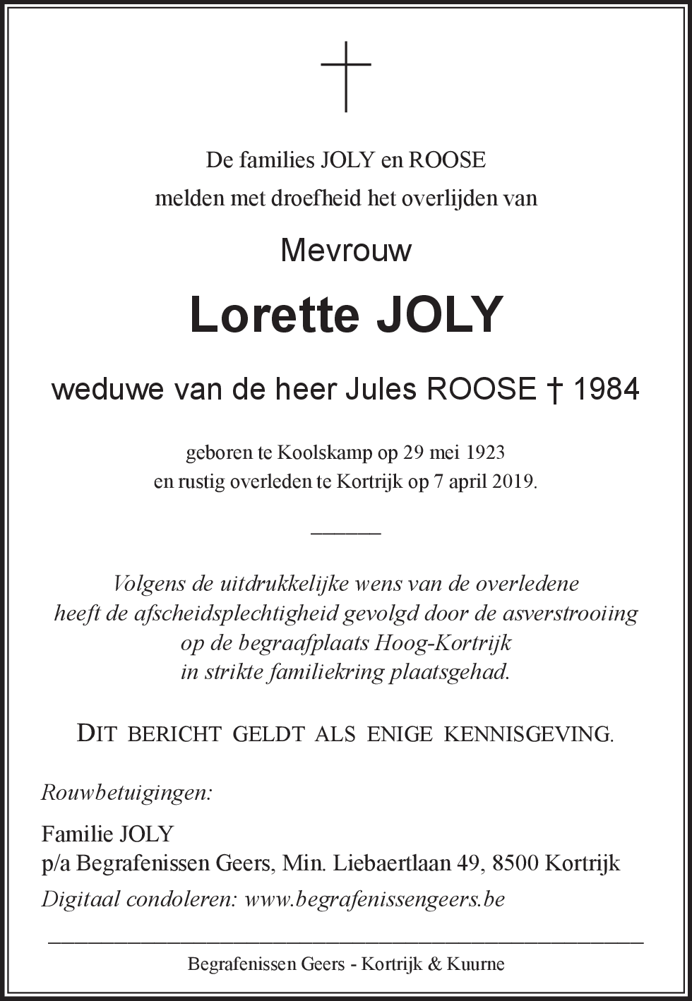 Lorette JOLY