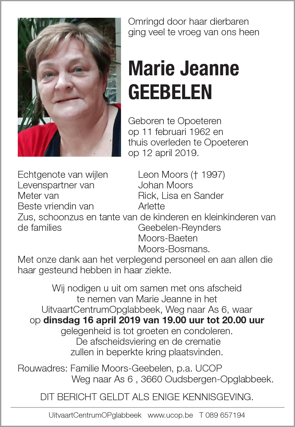 Marie Jeanne Geebelen