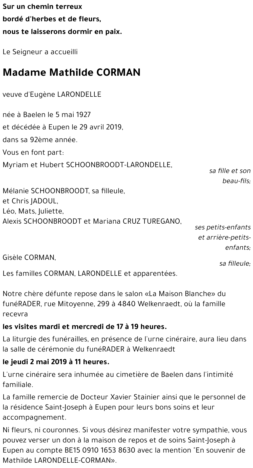 Mathilde CORMAN