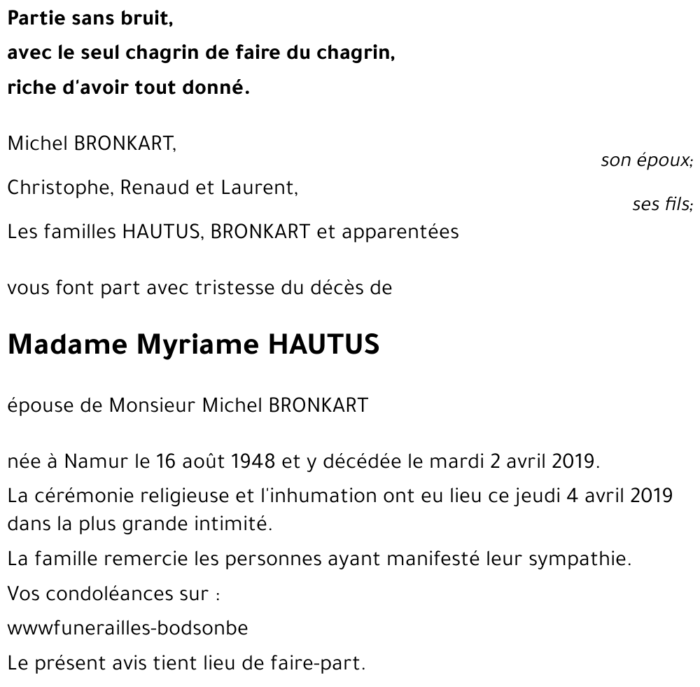 Myriame HAUTUS