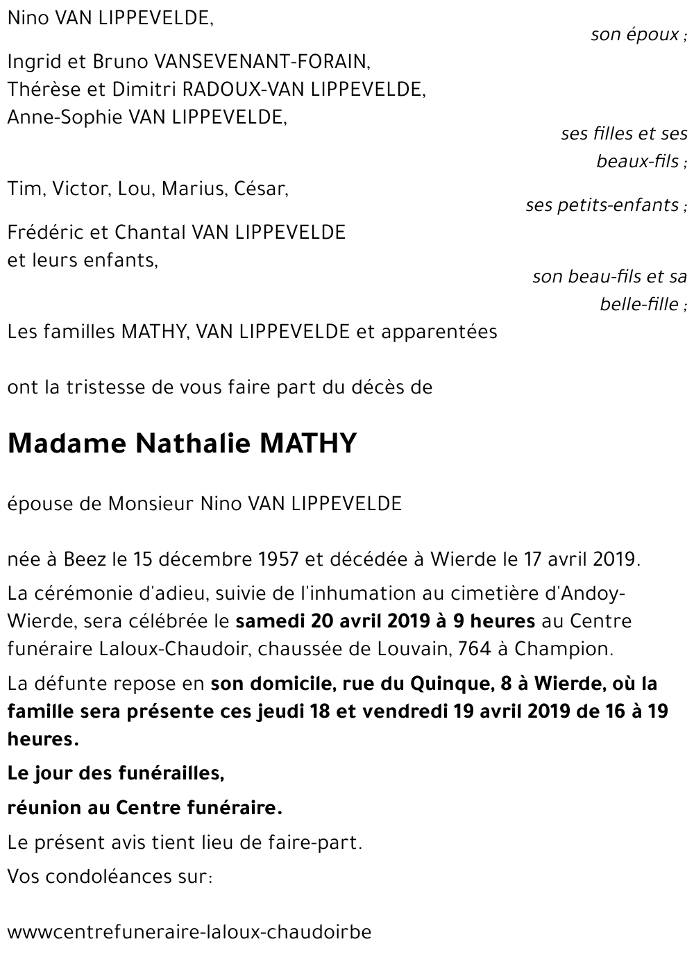 Nathalie MATHY