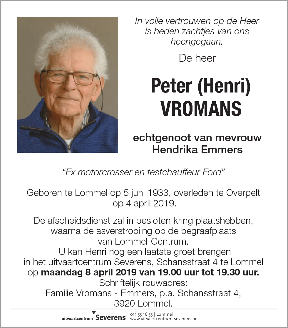 Peter (Henri) Vromans
