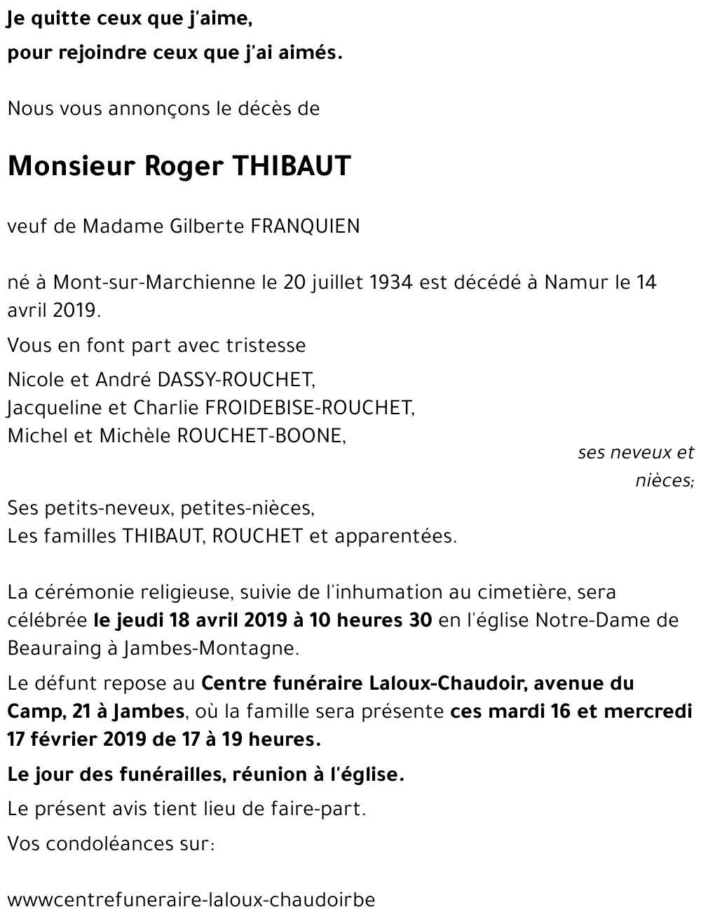 Roger THIBAUT