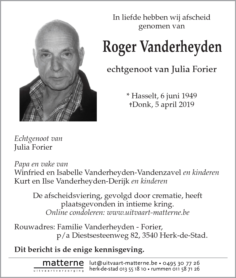 Roger Vanderheyden
