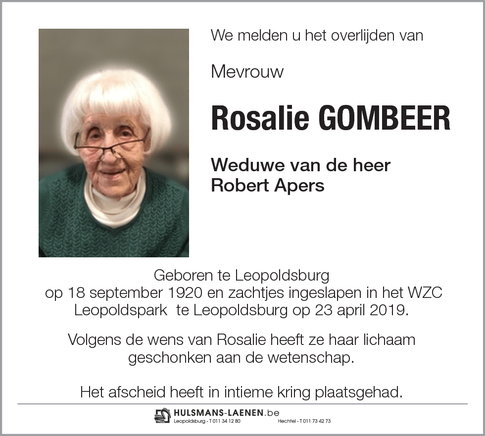 Rosalie Gombeer