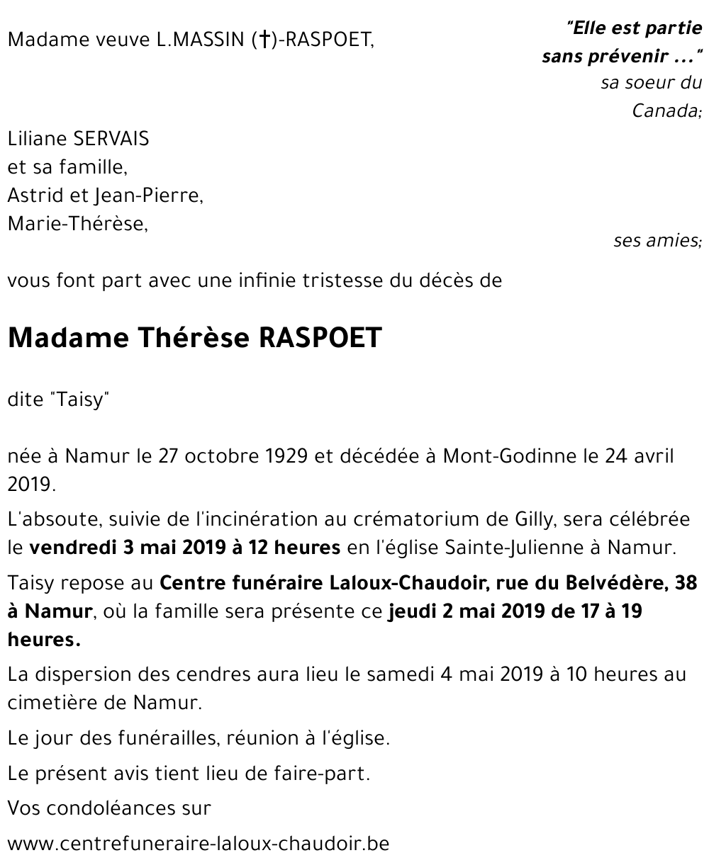 Thérèse RASPOET
