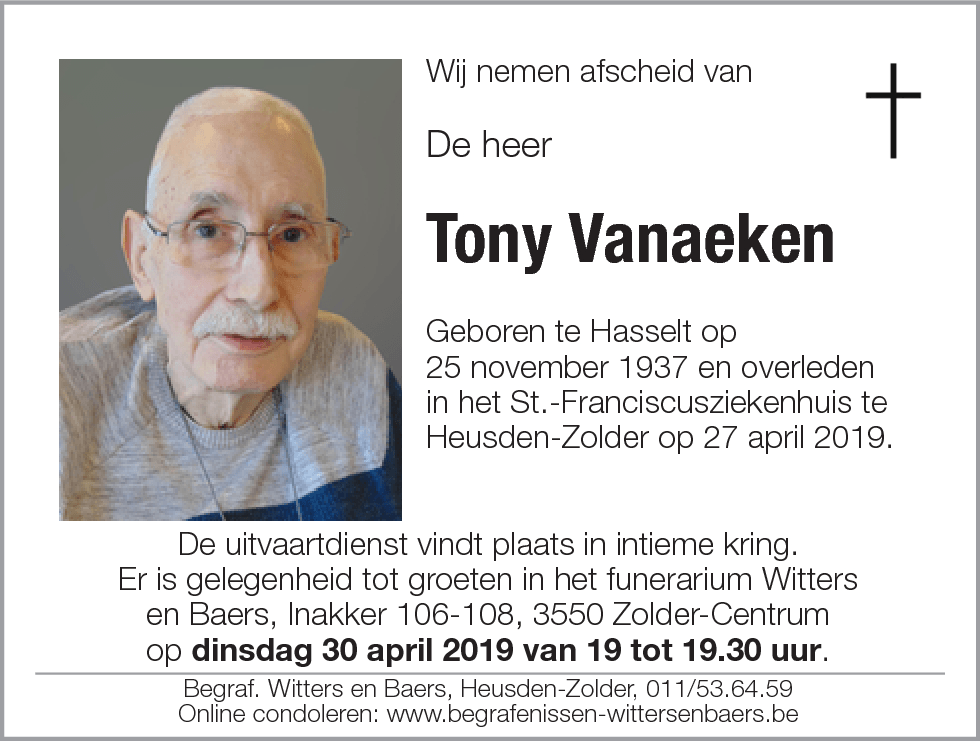 Tony Vanaeken