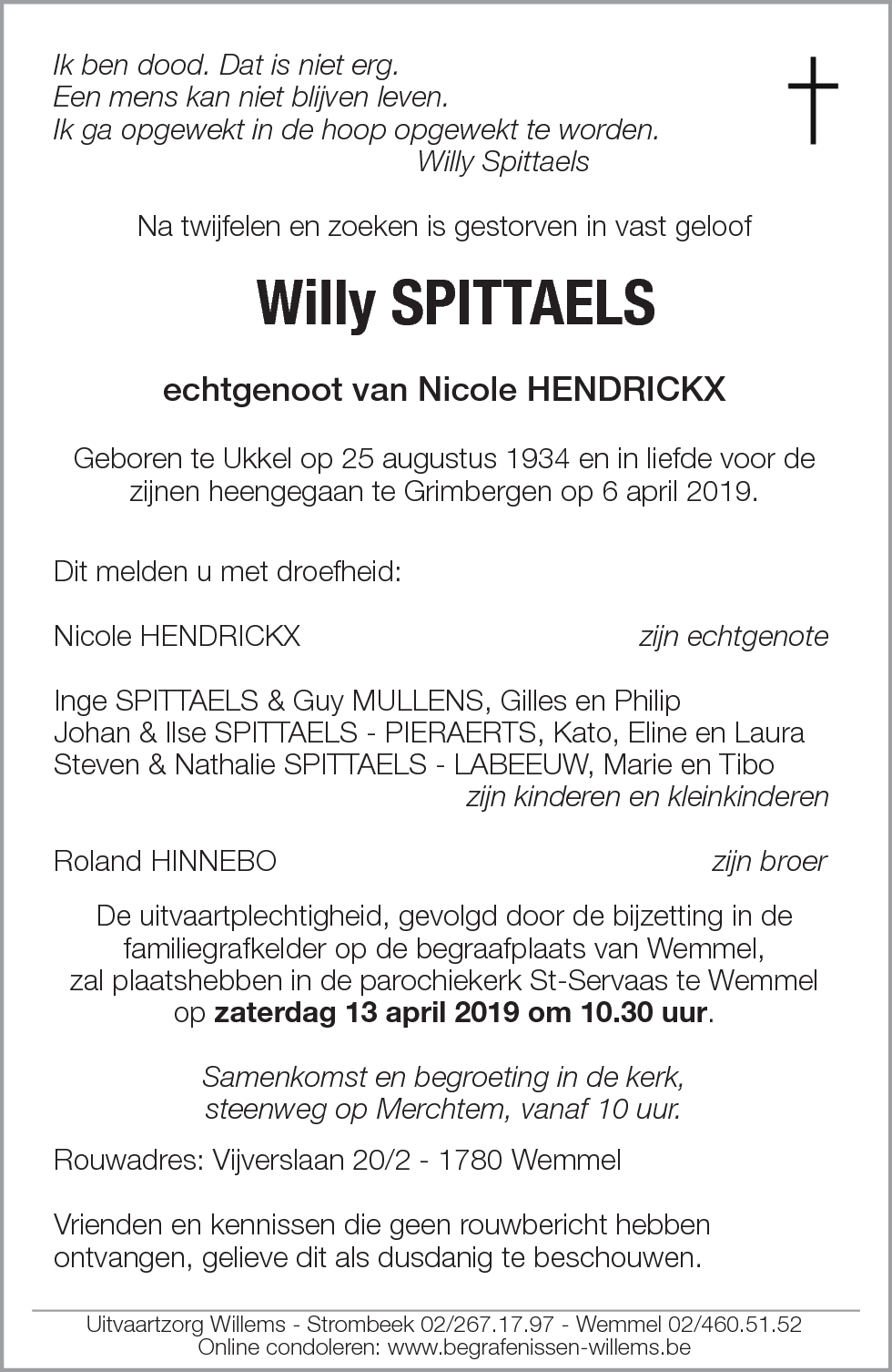 Willy Spittaels