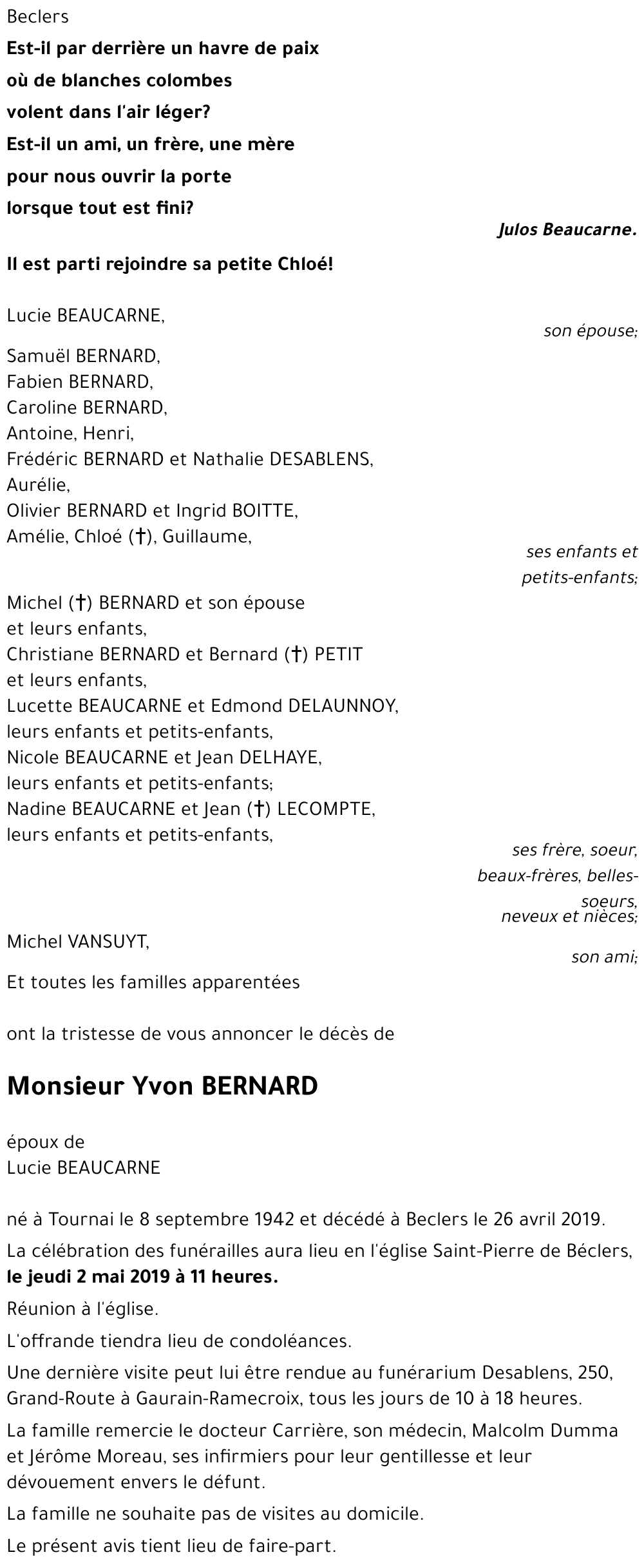 Yvon BERNARD