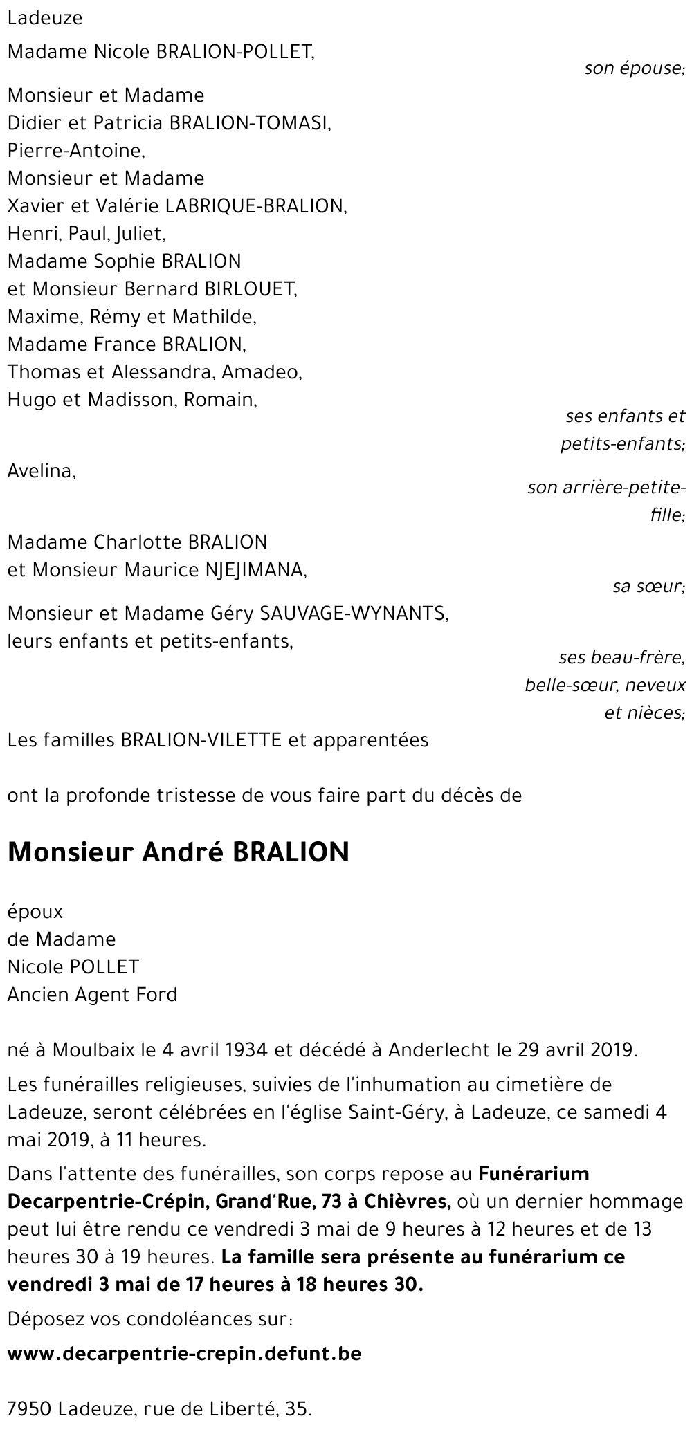 André BRALION