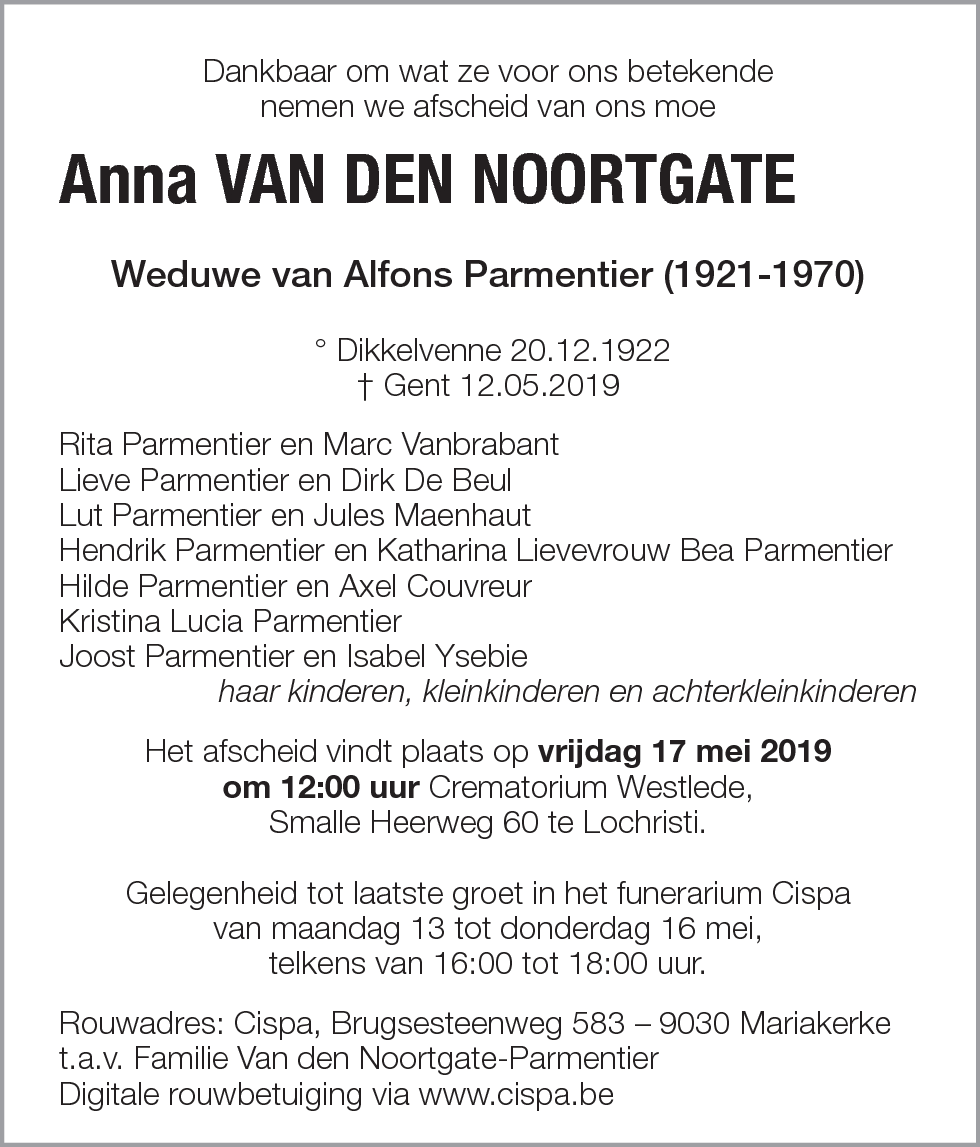 Anna Van den Noortgate