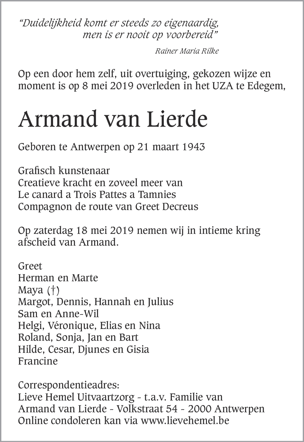 Armand van Lierde